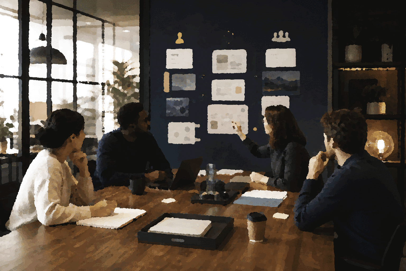 Shared memory, consent boundaries, and human control are visible in a persistent AI workspace.