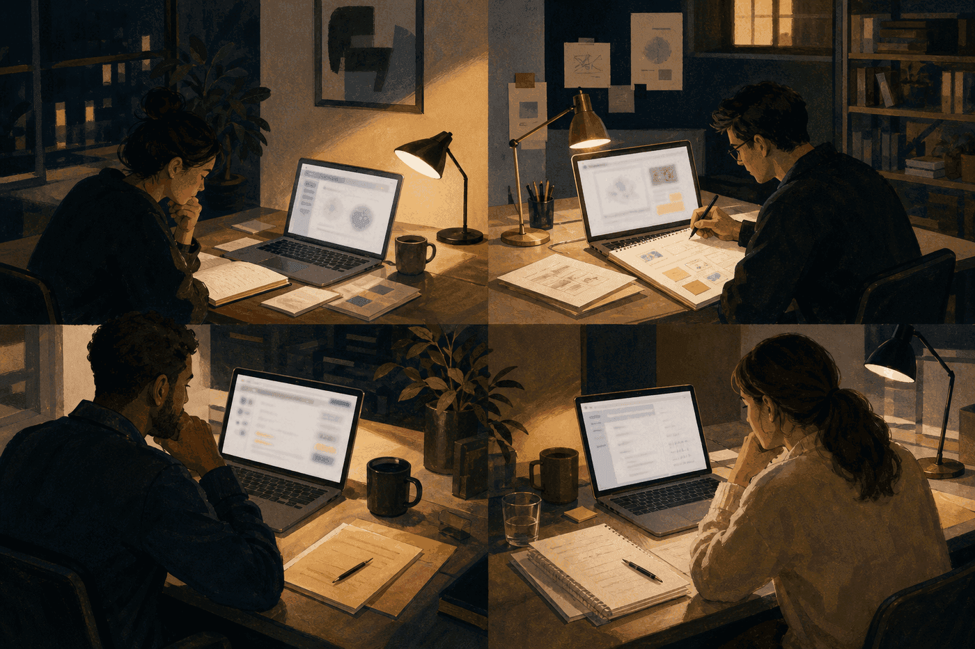 Founder, product, sales, engineering, and advisor working from separate AI threads, causing team context to fragment.